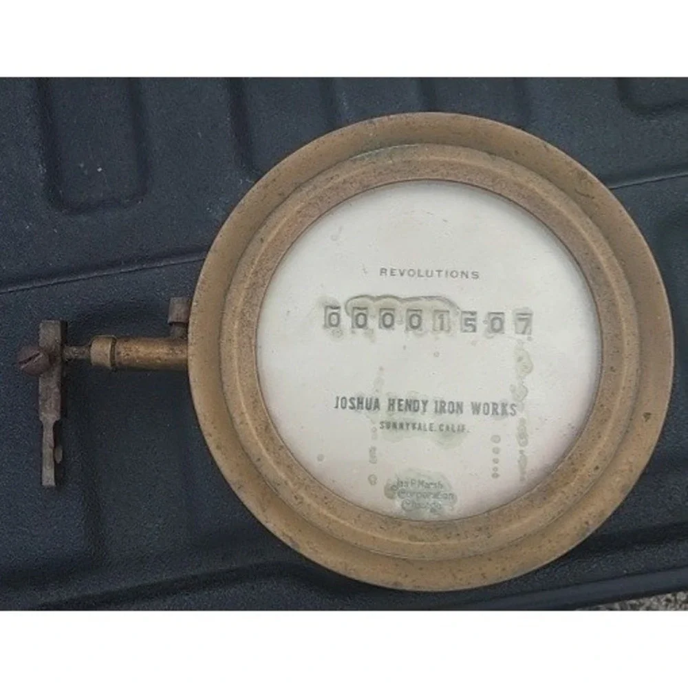 Vintage Brass Revaluation Steam Counter for Steam Engines Made In USA